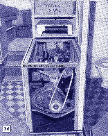 Figure 36. Showing construction of the engine compartment and the galley that sit atop it.
